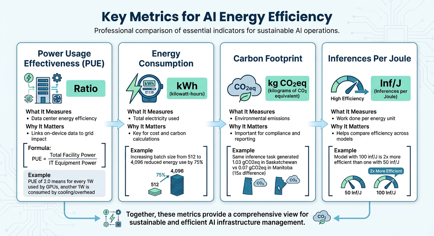 Key Metrics for Measuring AI Model Energy Efficiency