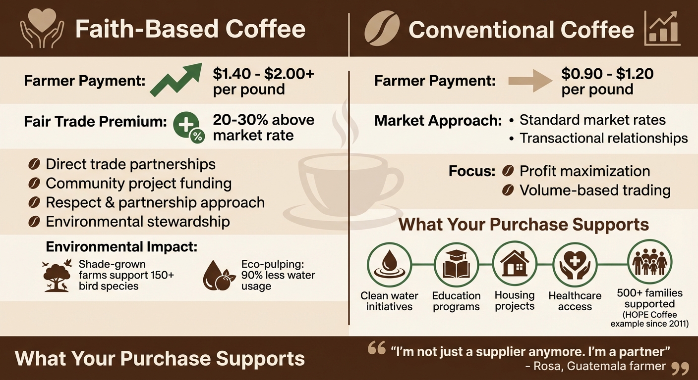 Faith-Based Coffee vs Conventional Coffee: Pricing and Impact Comparison