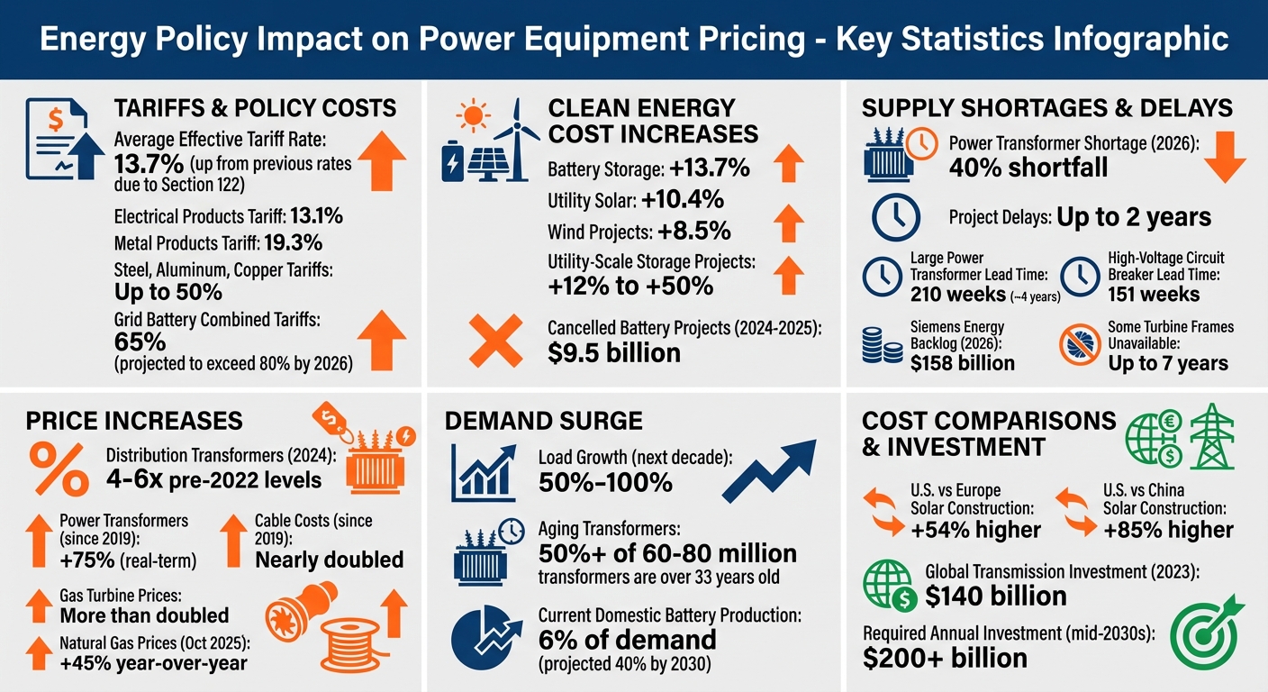 Energy Policy Impact on Power Equipment Costs: Key Statistics and Market Trends