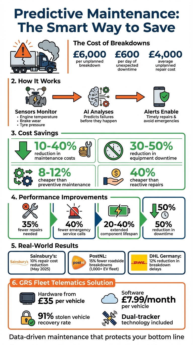 Predictive Maintenance Cost Savings and Benefits for Fleet Operators