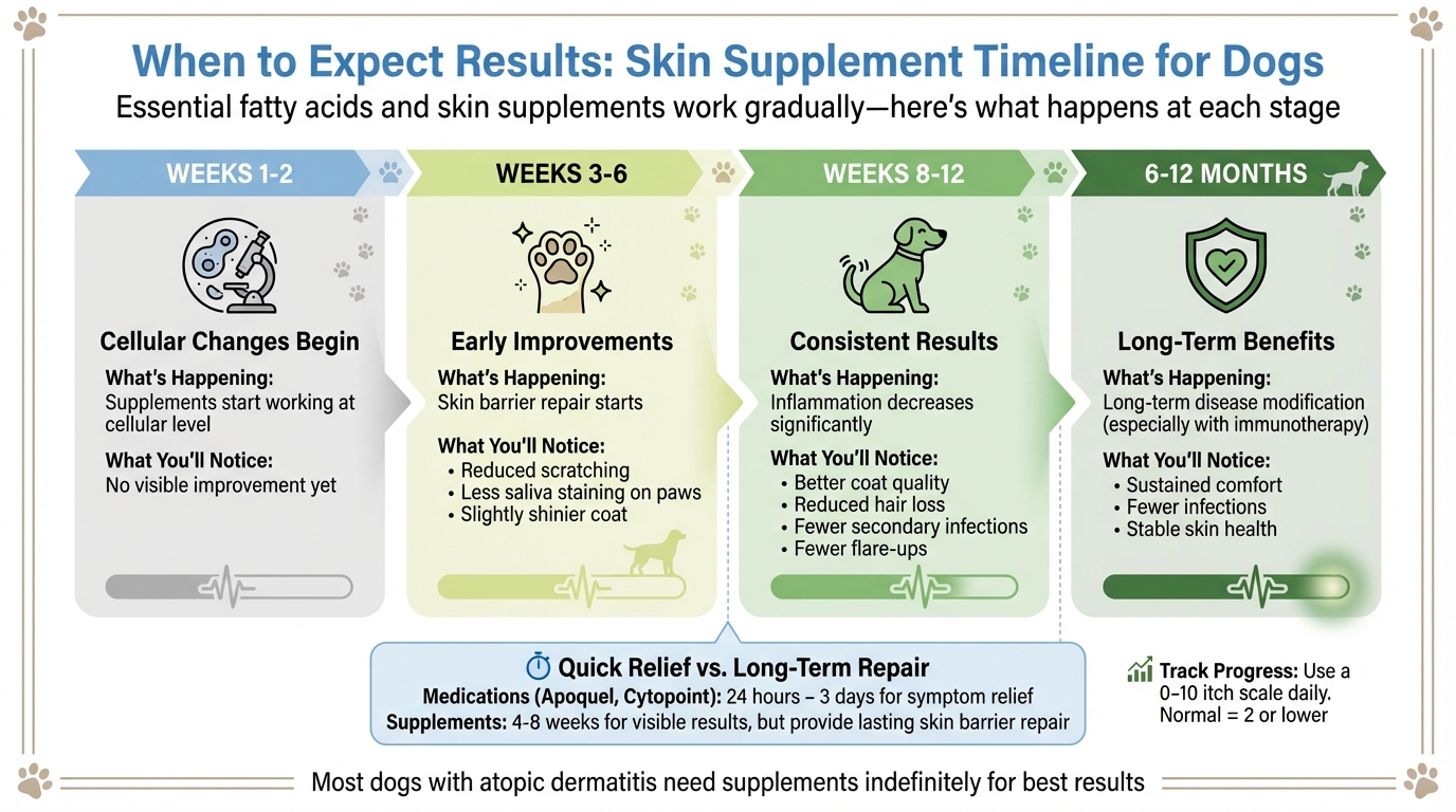 Dog Skin Supplement Results Timeline: Week-by-Week Progress Guide