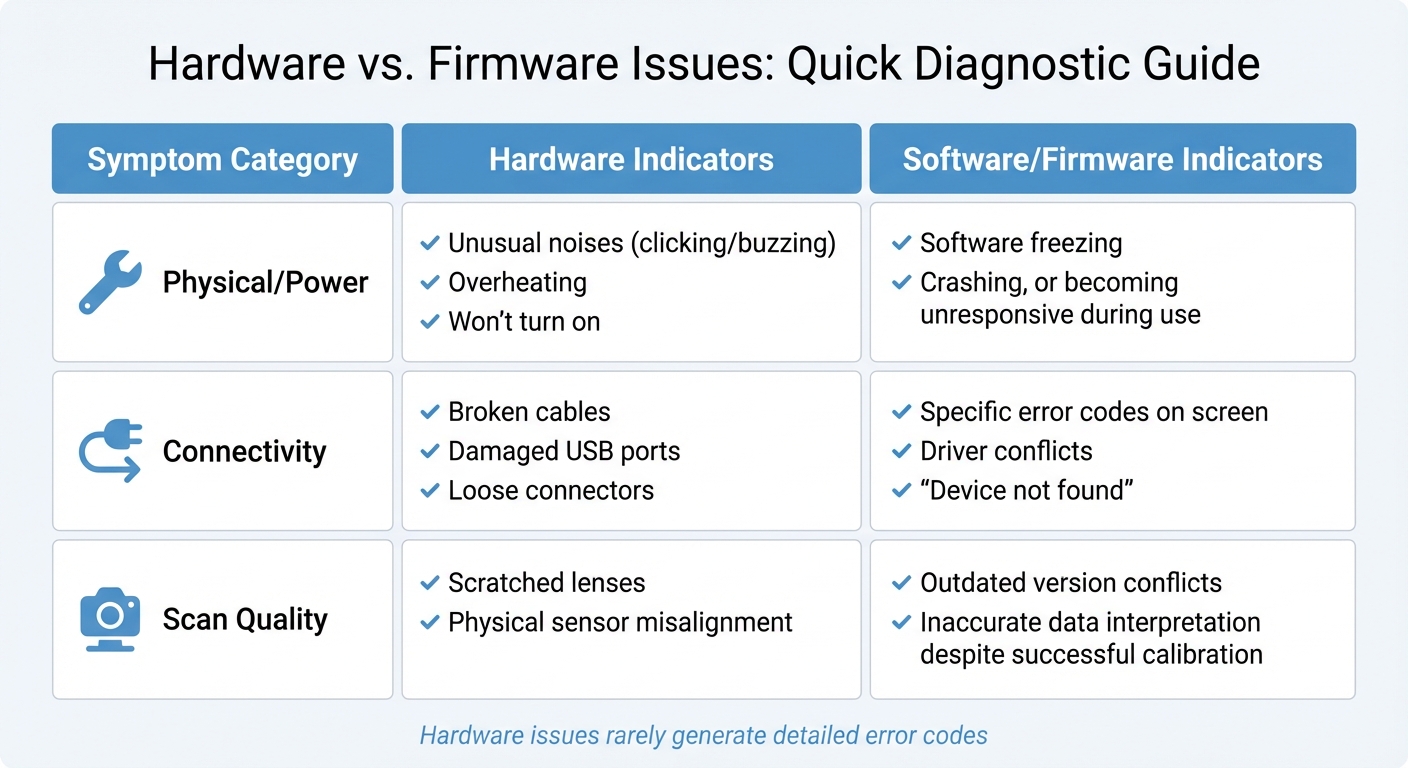 Hardware vs Firmware Issues in Intraoral Scanners: Diagnostic Guide