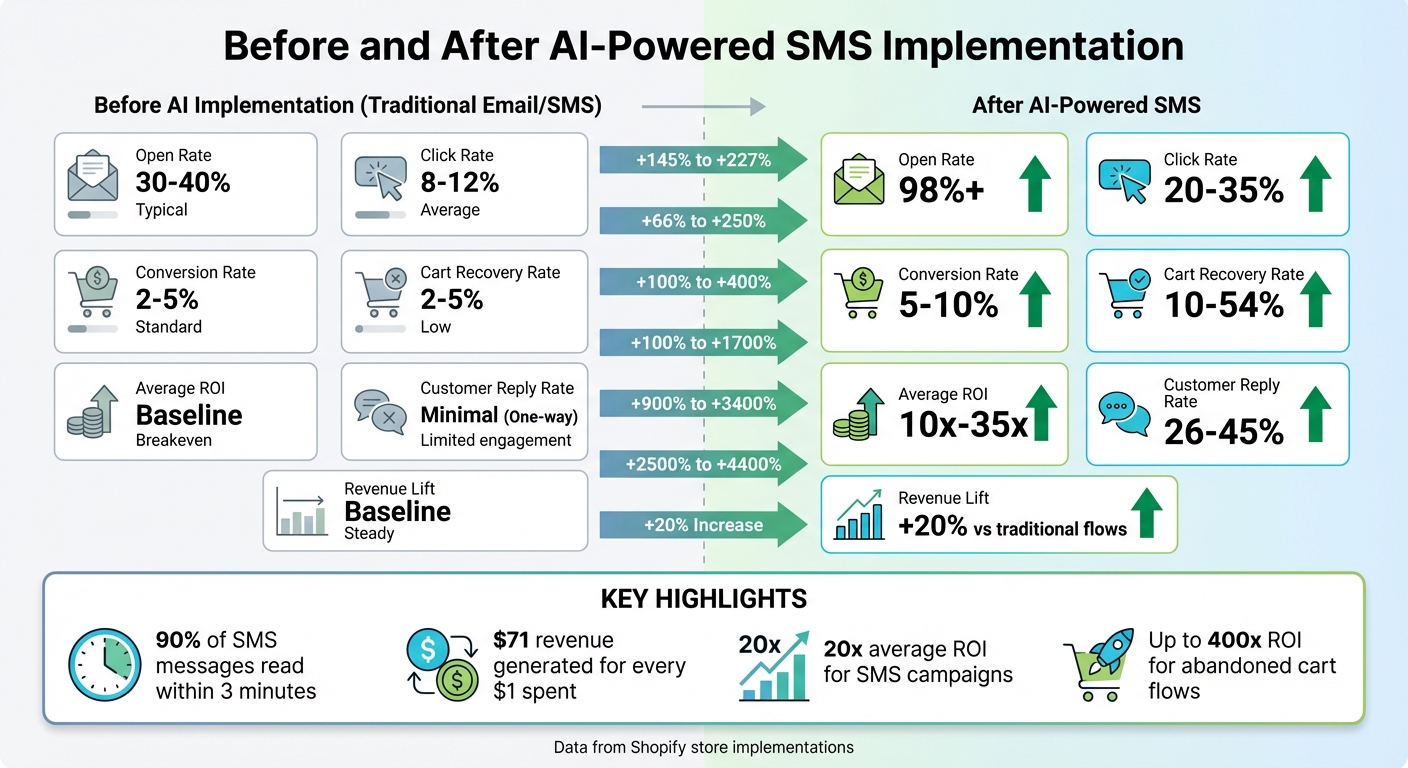 AI-Powered SMS vs Traditional Email Marketing Performance Comparison