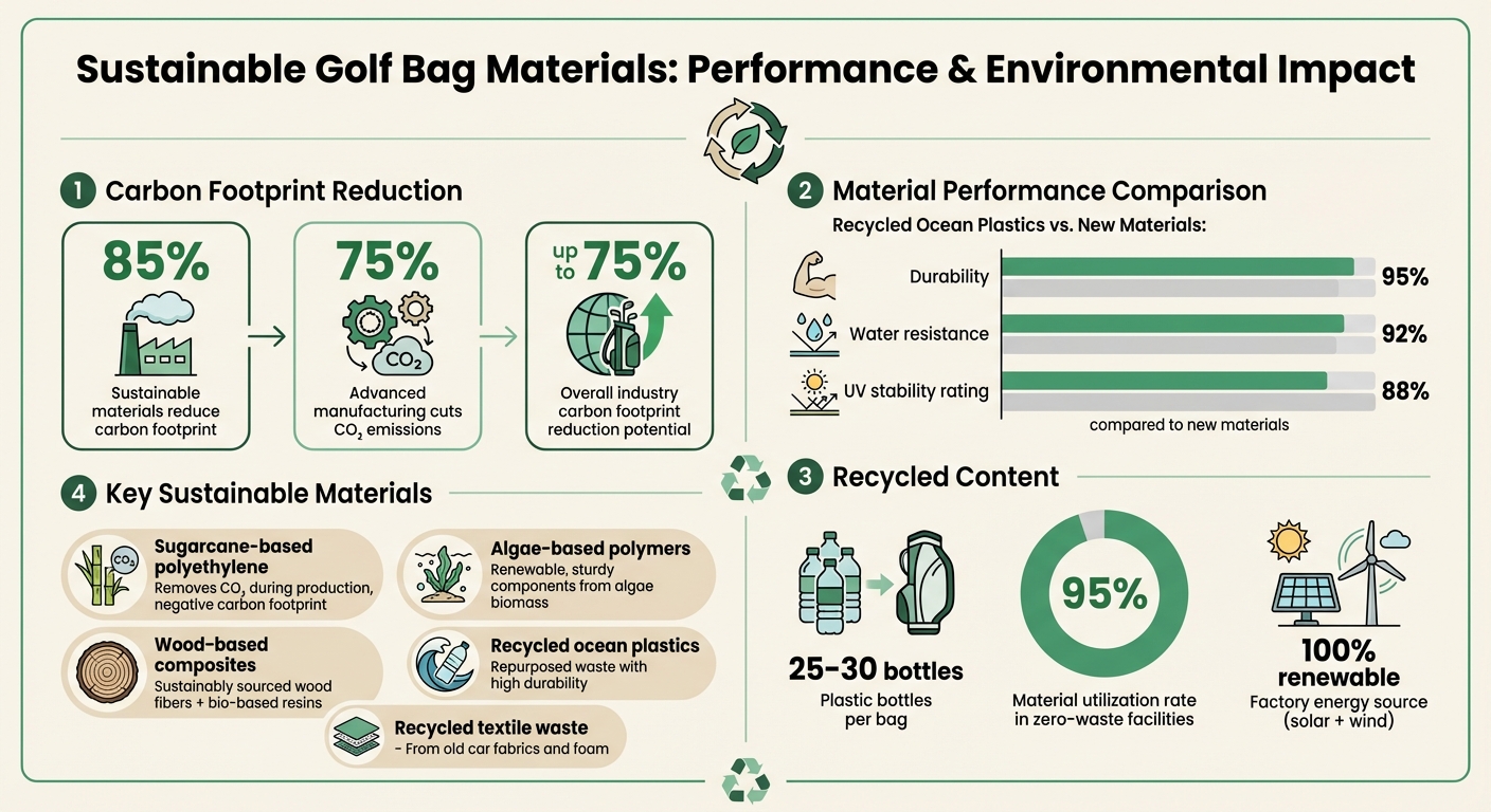 Environmental Impact and Performance Stats of Sustainable Golf Bag Materials