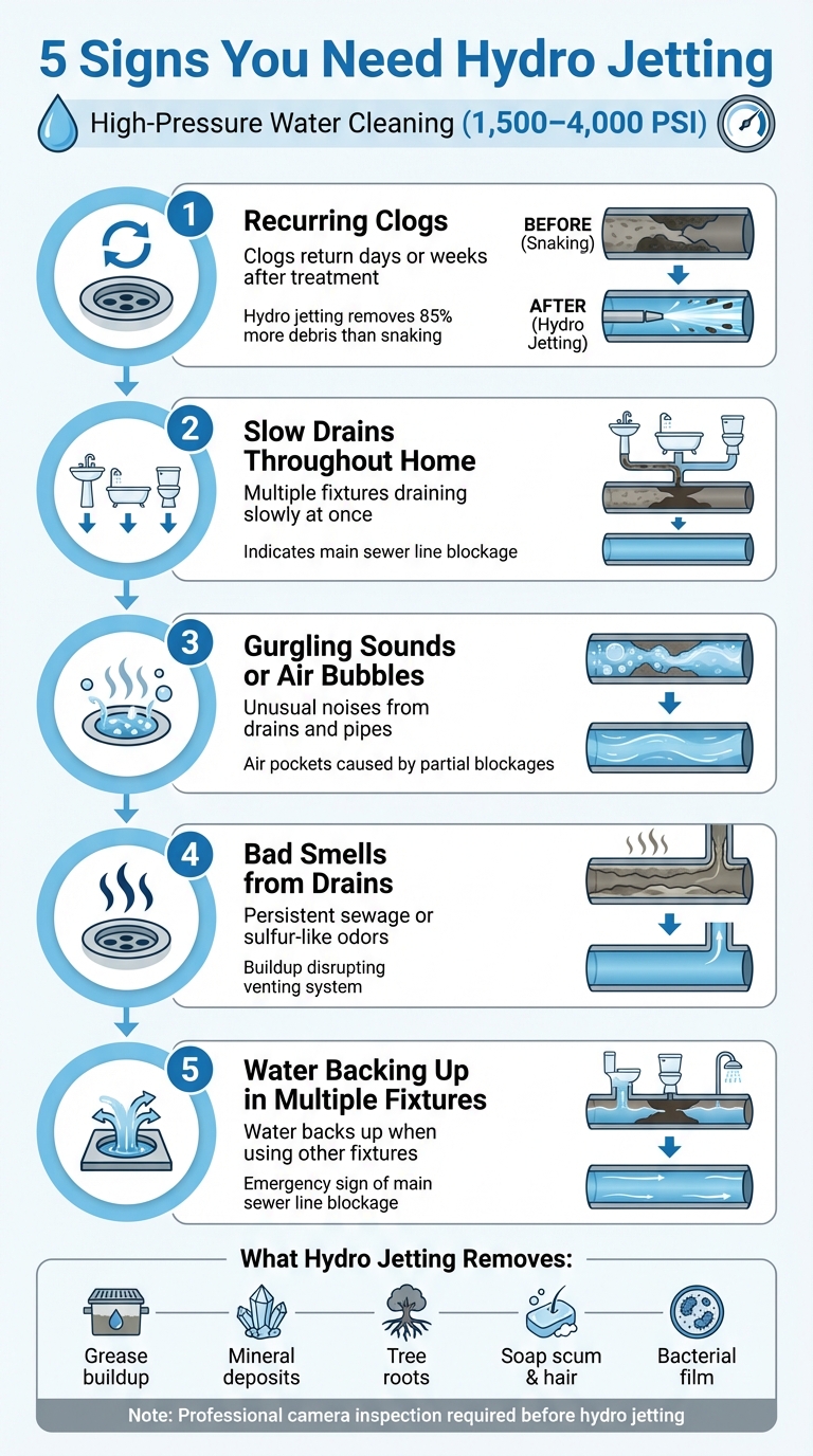 5 Warning Signs You Need Hydro Jetting for Your Sewer Lines