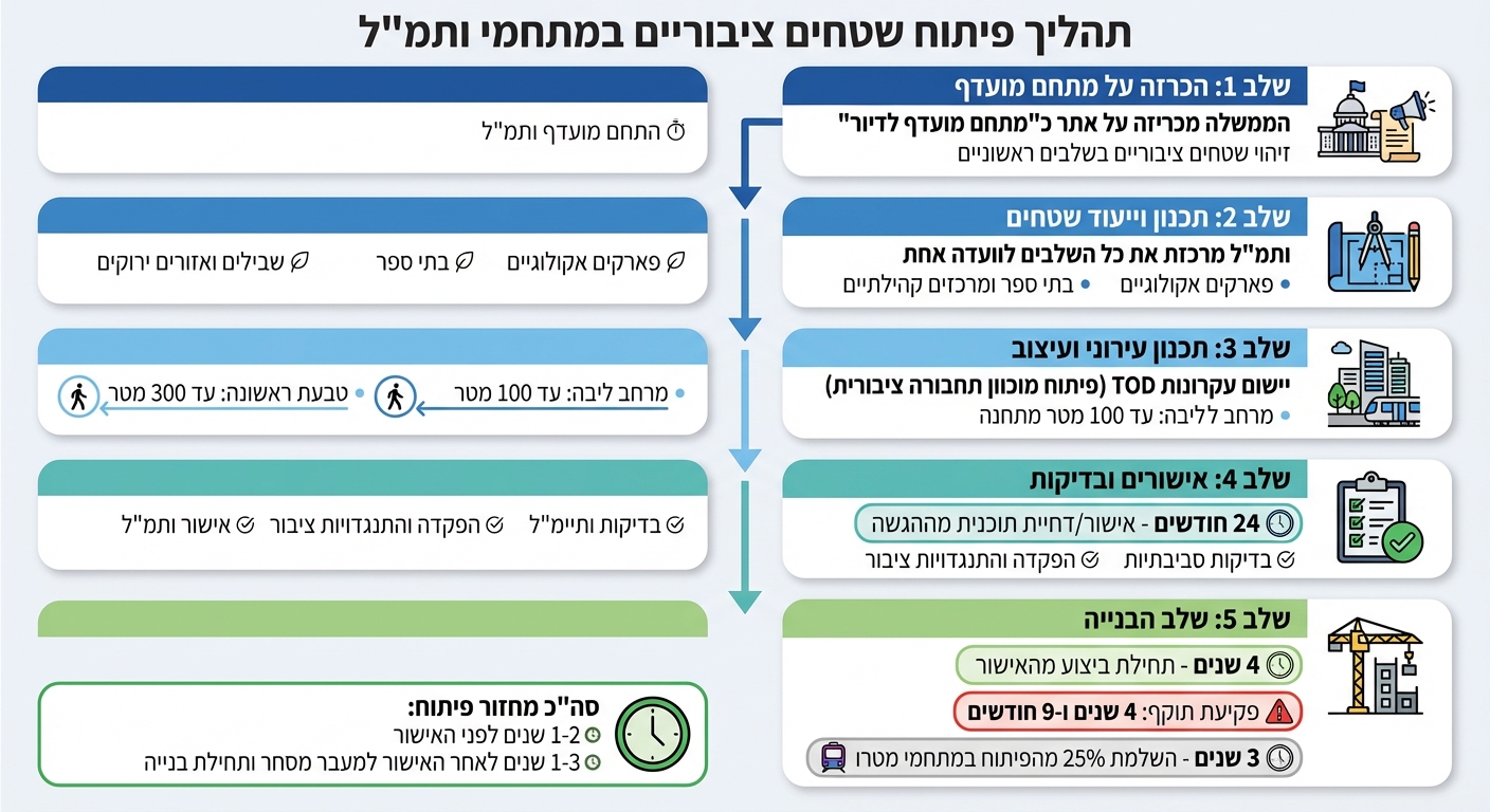 תהליך פיתוח שטחים ציבוריים במתחמי ותמ