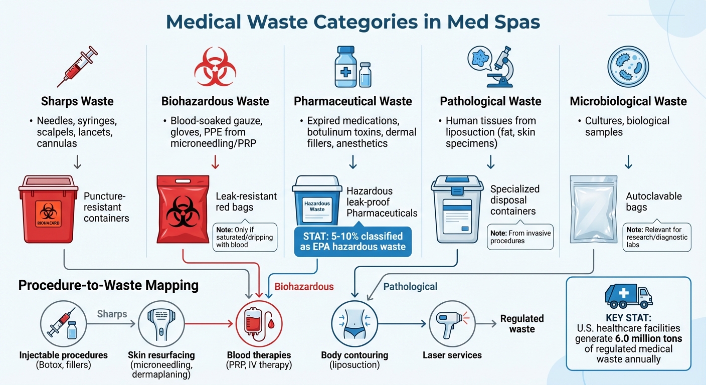 5 Types of Medical Waste in Med Spas and Disposal Requirements