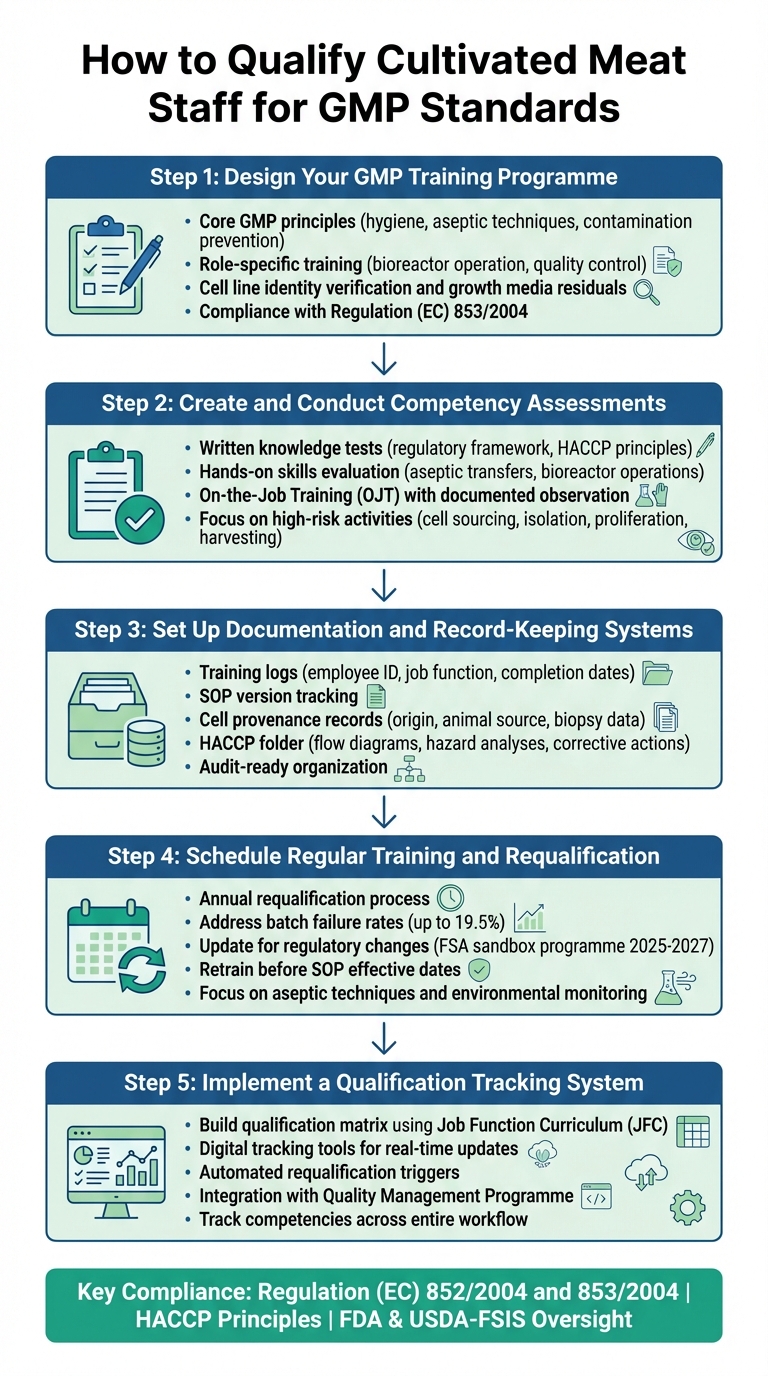 5-Step Process to Qualify Cultivated Meat Staff for GMP Standards