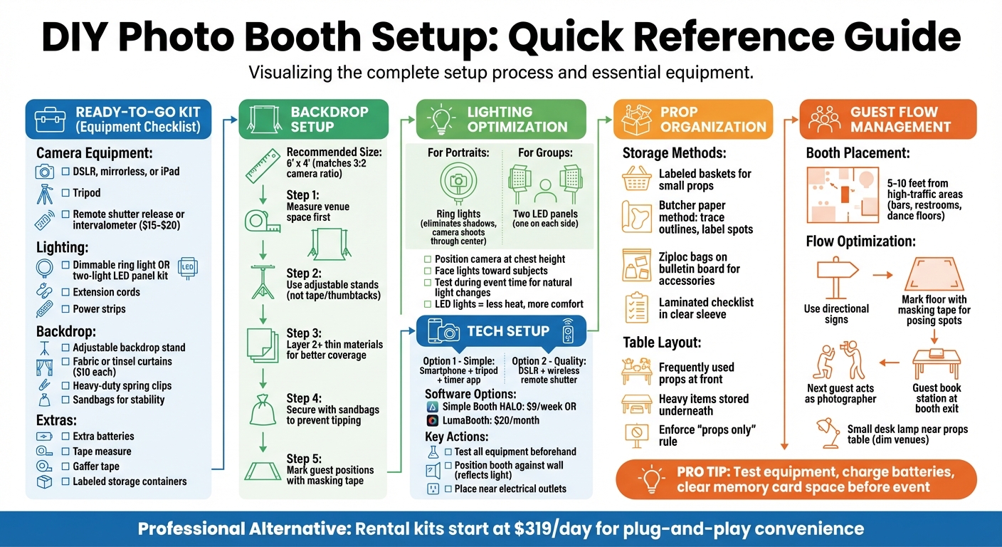 DIY Photo Booth Setup Checklist: Essential Steps and Equipment Guide