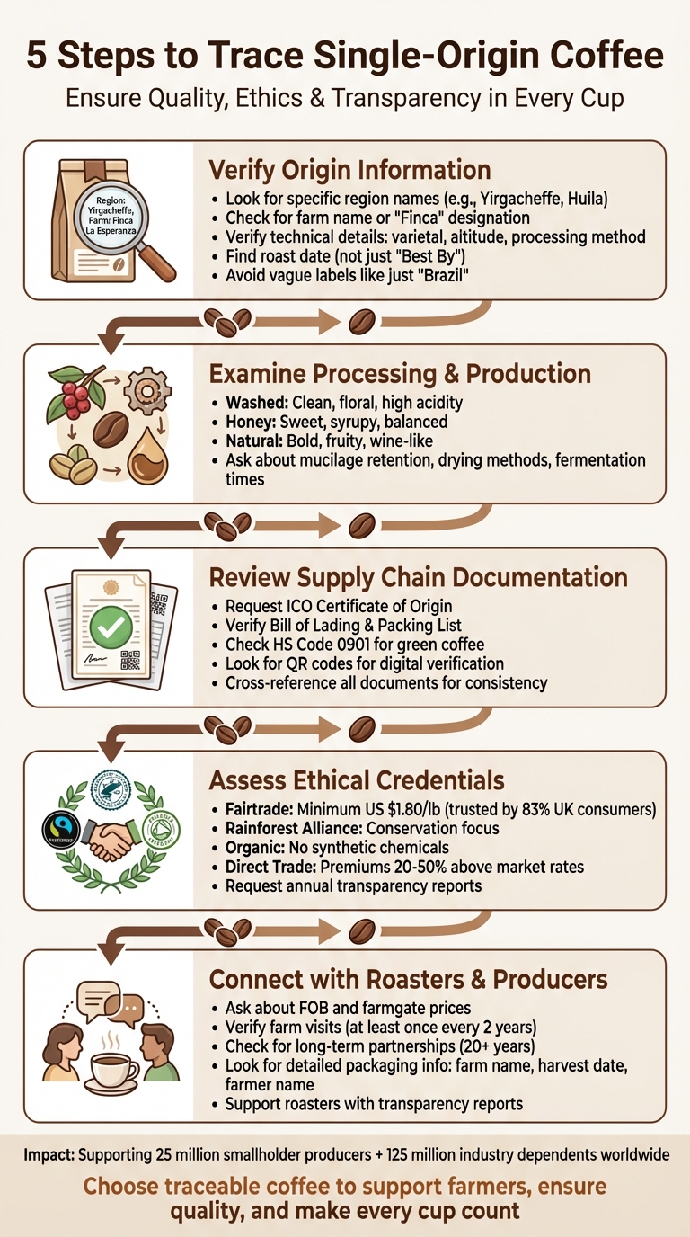 5 Steps to Trace Single-Origin Coffee from Farm to Cup
