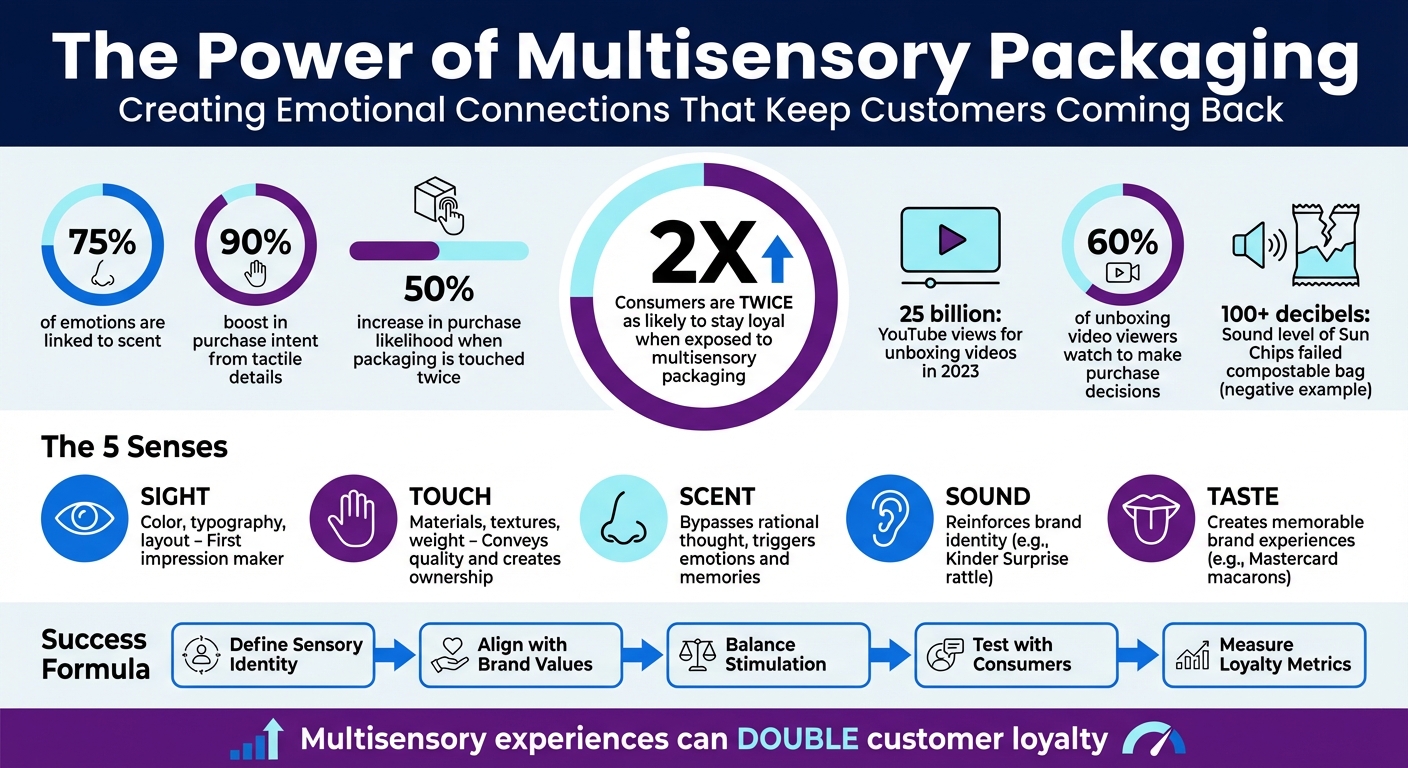 Multisensory Packaging Impact on Brand Loyalty: Key Statistics and Benefits