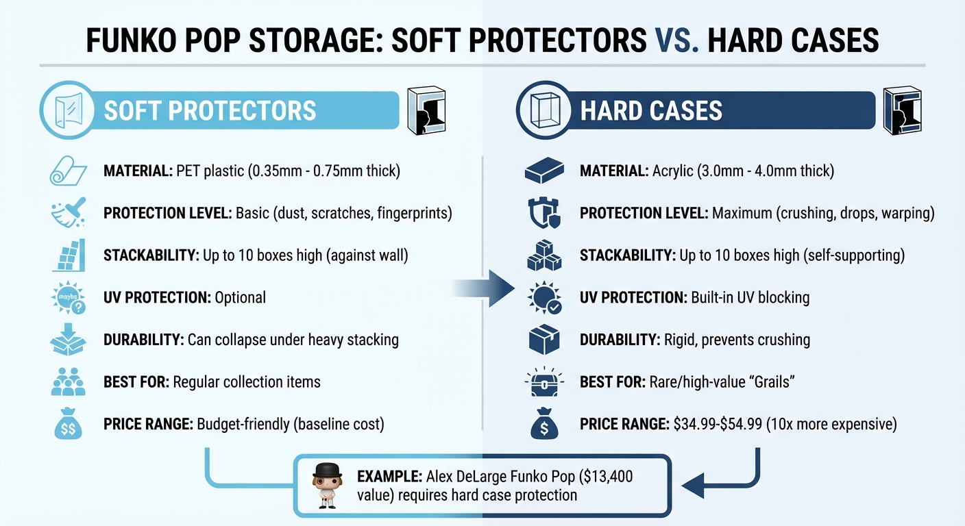 Soft Protectors vs Hard Cases: Funko POP Storage Comparison