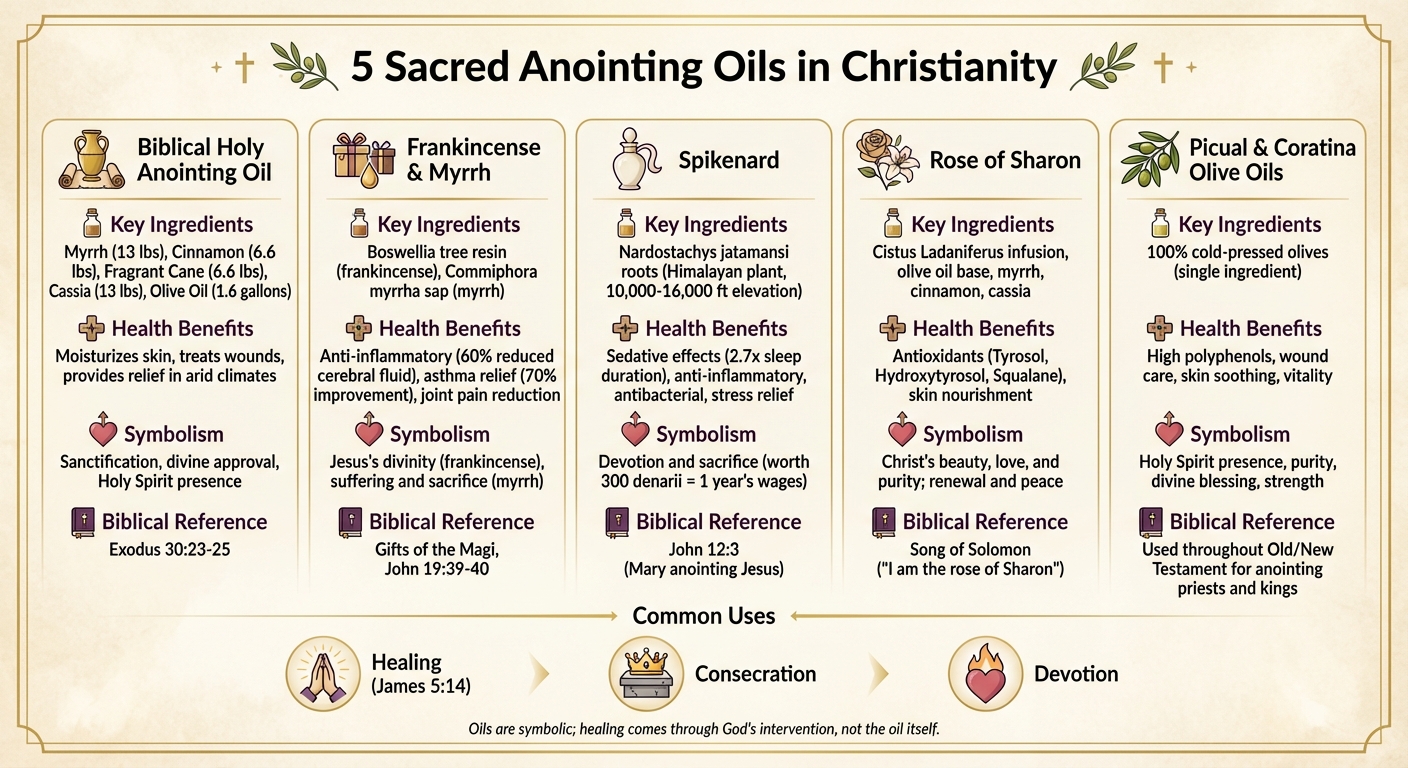 5 Christian Anointing Oils: Ingredients, Benefits, and Symbolism Comparison