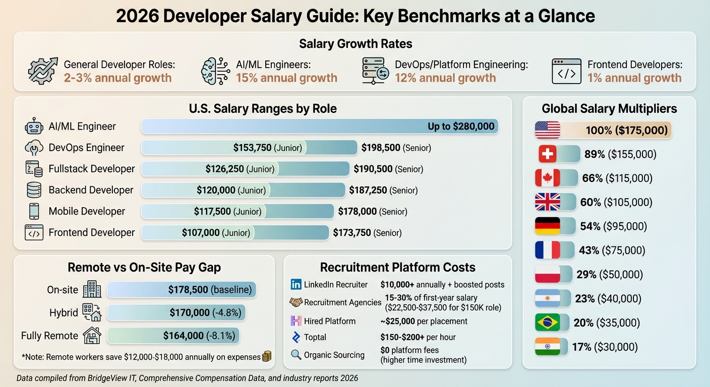 2026 Developer Salary Benchmarks by Role and Global Location