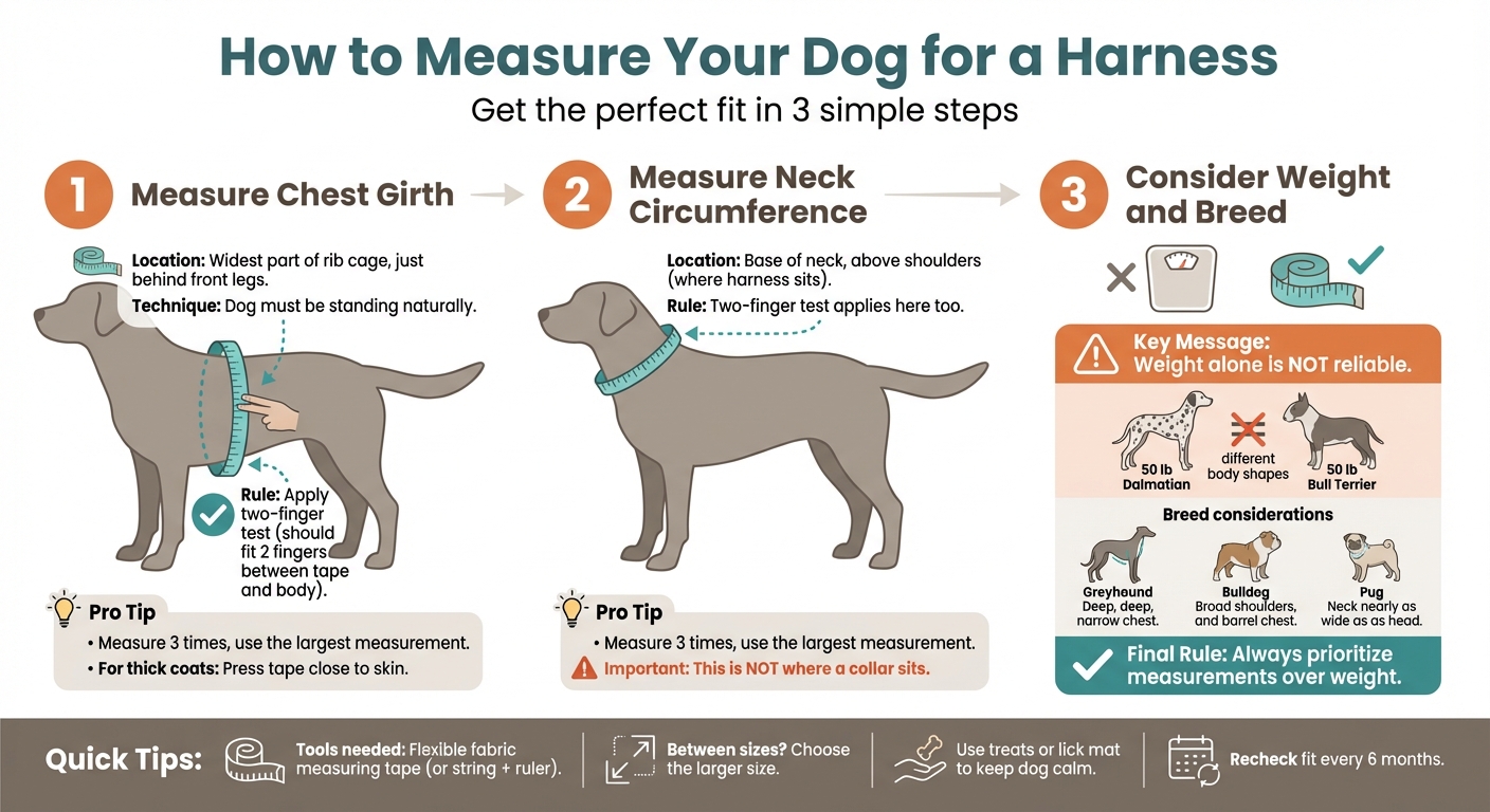 How to Measure Your Dog for a Harness in 3 Steps