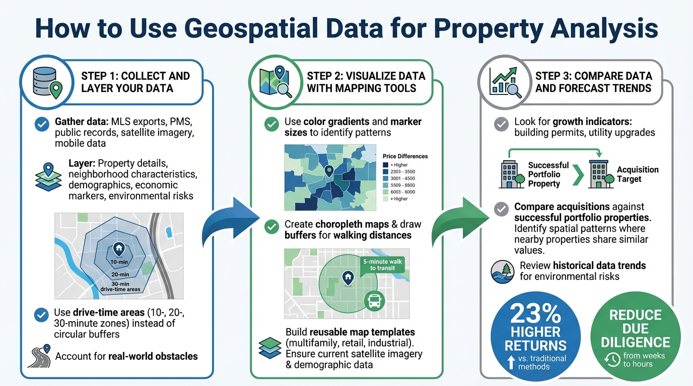 3-Step Process for Using Geospatial Data in Property Analysis