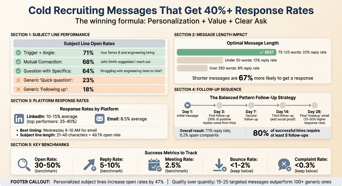 Cold Recruiting Message Response Rate Formula: Key Statistics and Best Practices