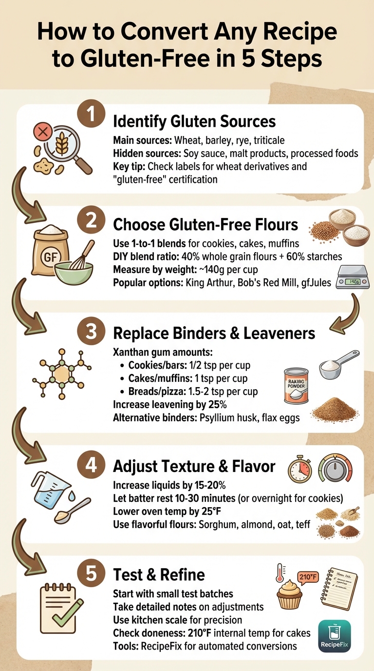 5 Steps to Convert Any Recipe to Gluten-Free