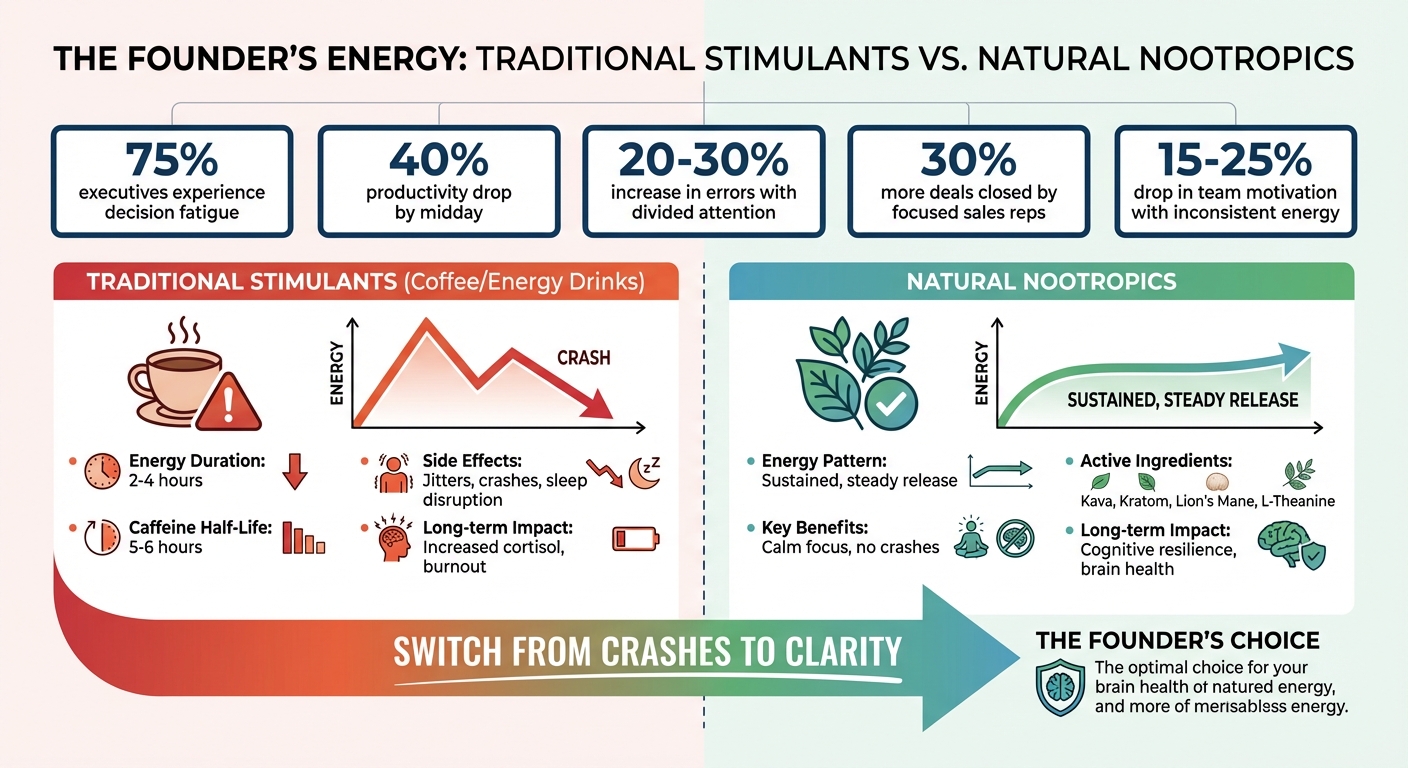 Coffee vs Natural Nootropics: Impact on Focus and Energy for Entrepreneurs