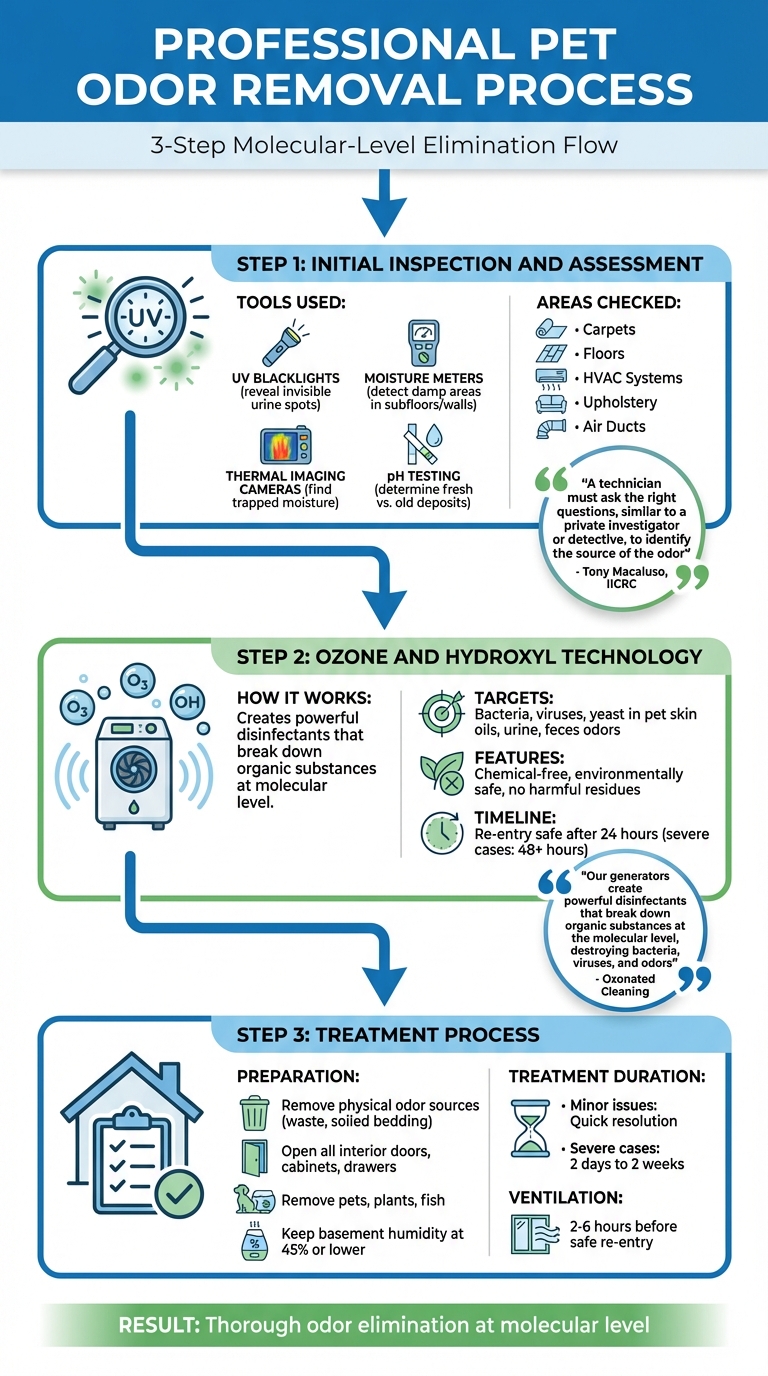 Professional Pet Odor Removal Process: 3-Step Treatment Guide
