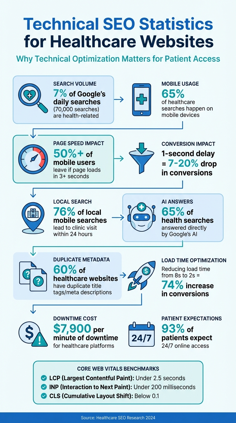 Technical SEO Statistics for Healthcare Websites