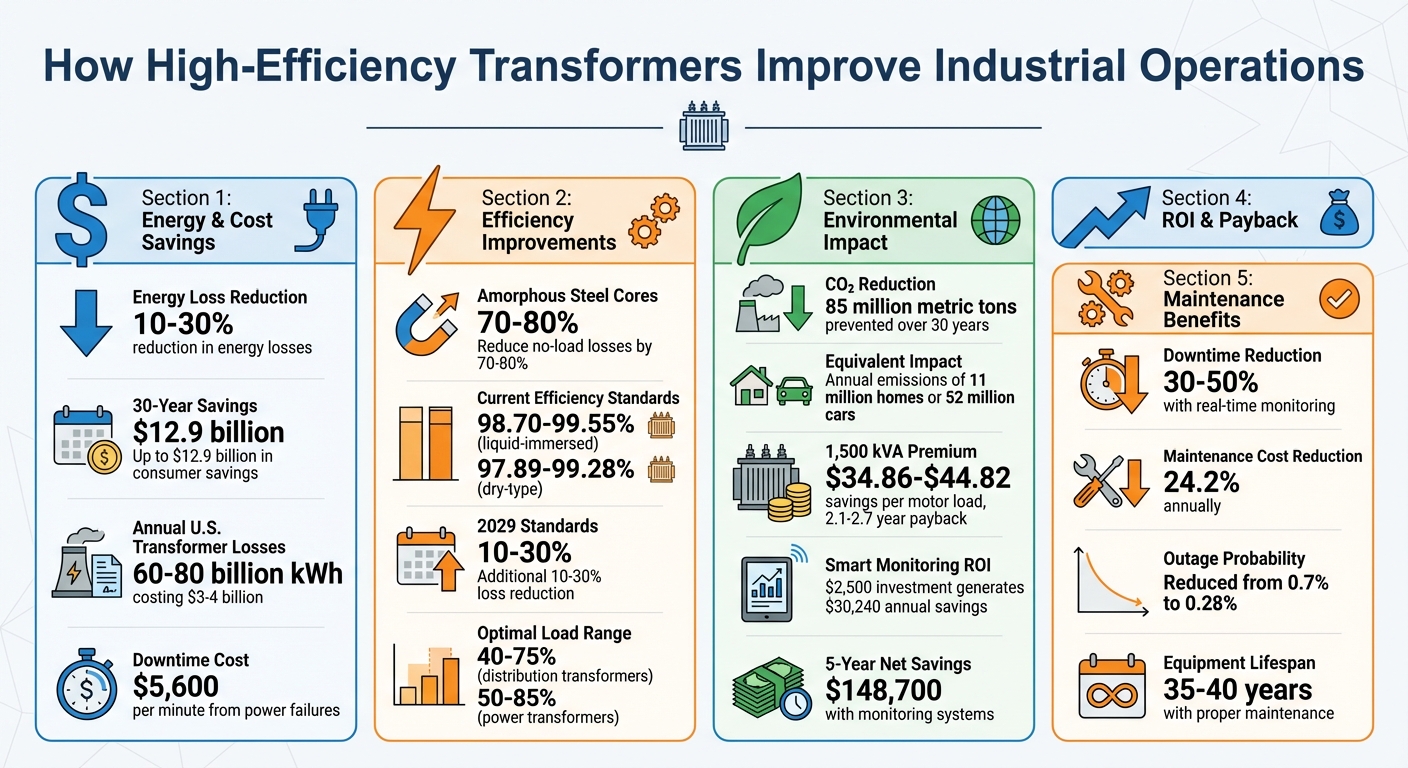 High-Efficiency Transformers: Energy Savings, Cost Benefits, and Environmental Impact