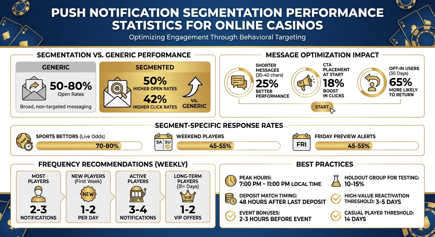 How To Segment Push Campaigns For Online Casinos 1 Push Notification Segmentation Performance Statistics for Online Casinos