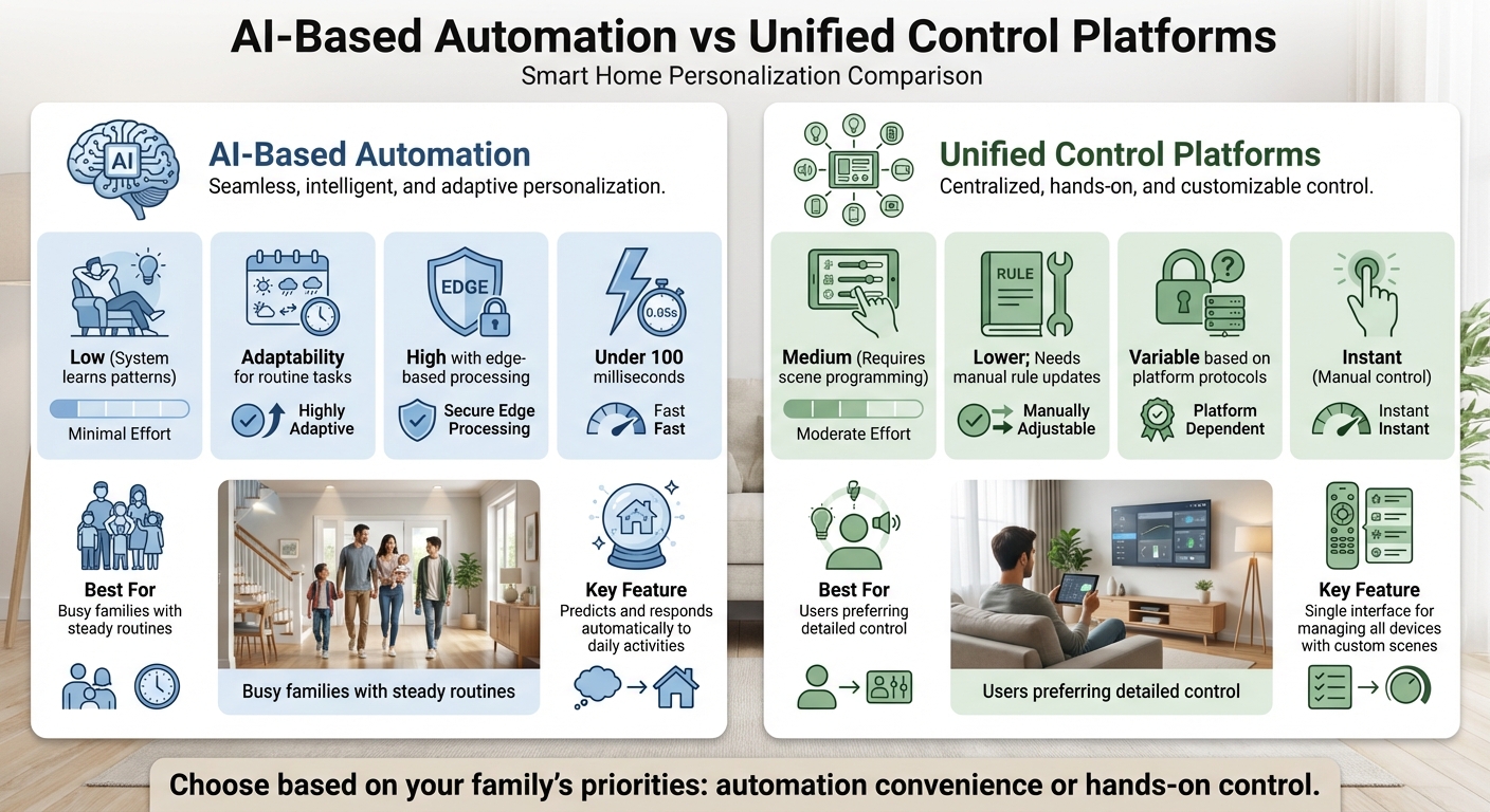 AI Automation vs Unified Control Platforms for Smart Homes