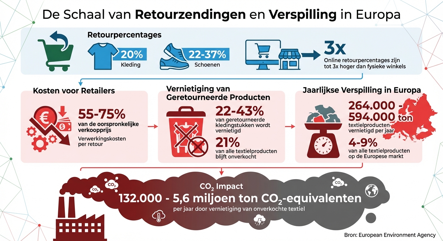De Impact van Retourzendingen en Verspilling in Europa - Cijfers en Feiten