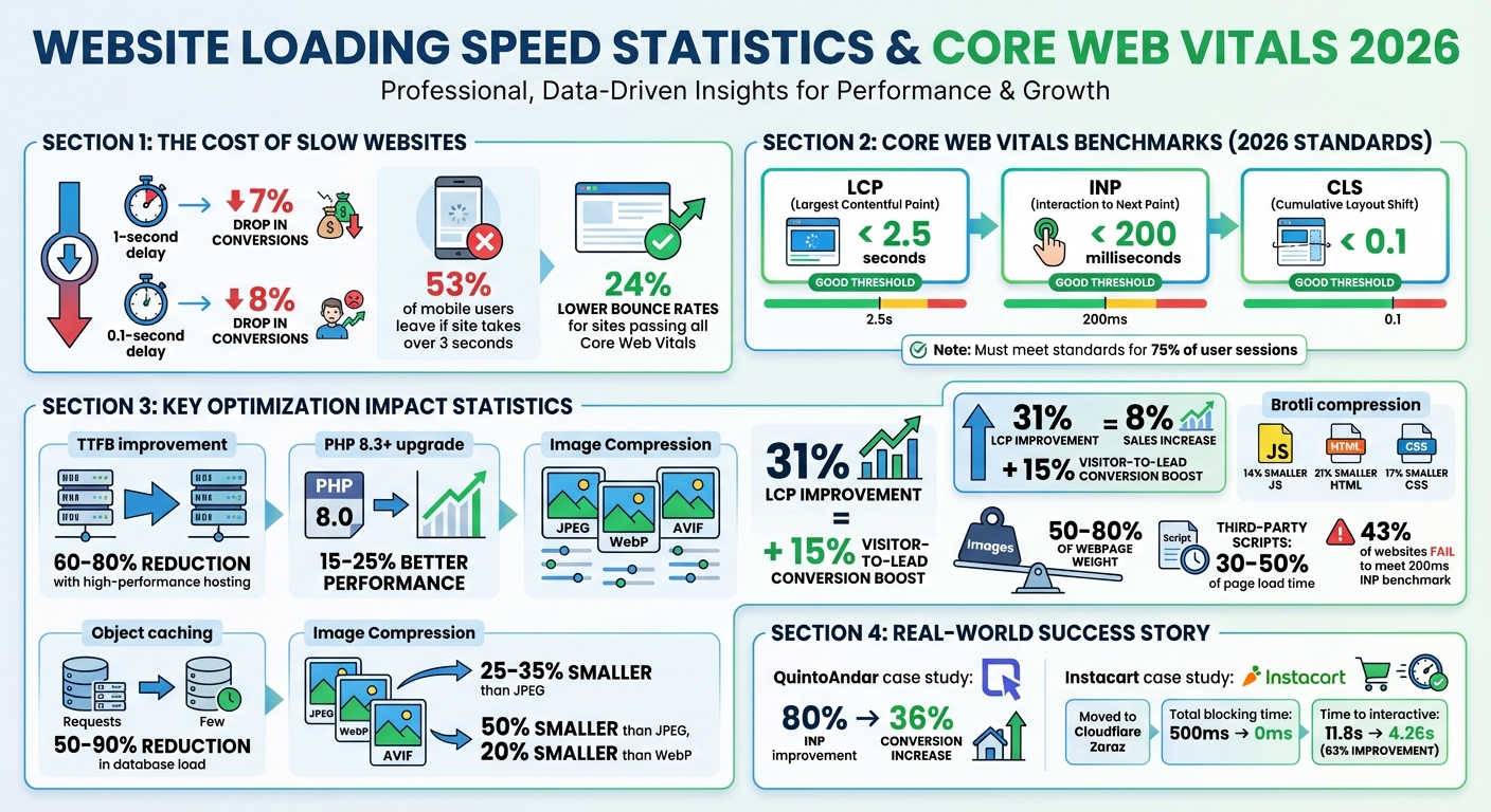 Website Speed Impact on Conversions and Core Web Vitals Benchmarks 2026