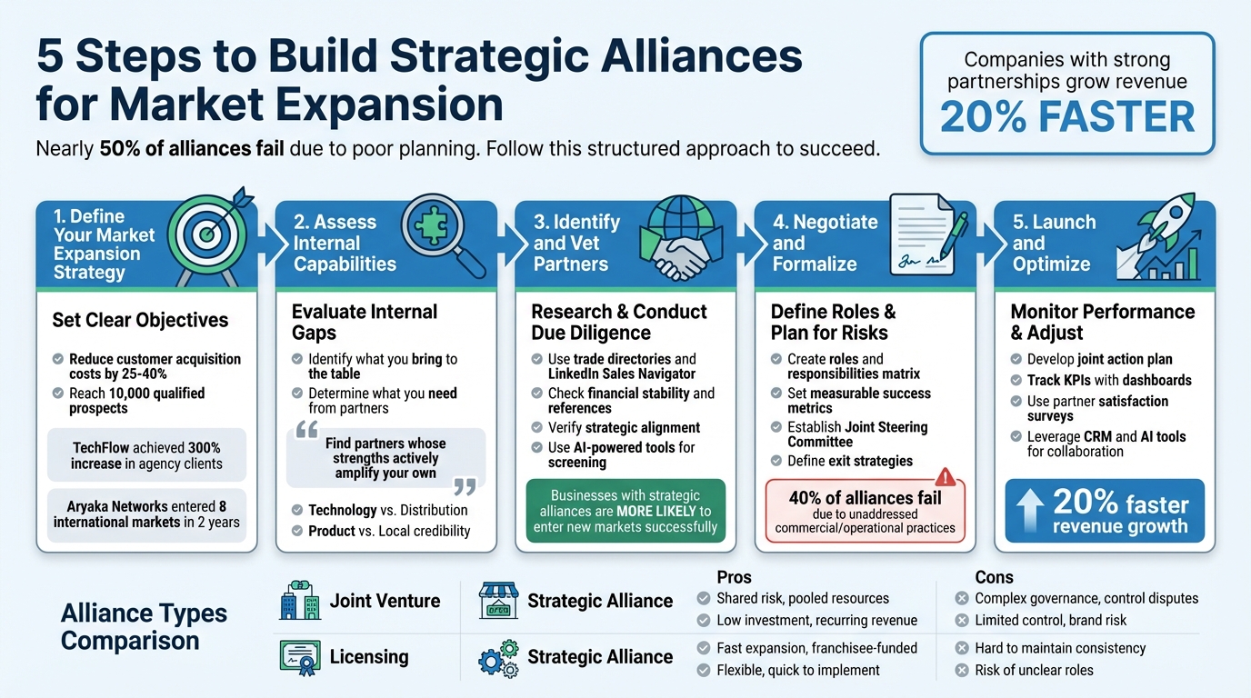 5-Step Process for Building Strategic Alliances for Market Expansion