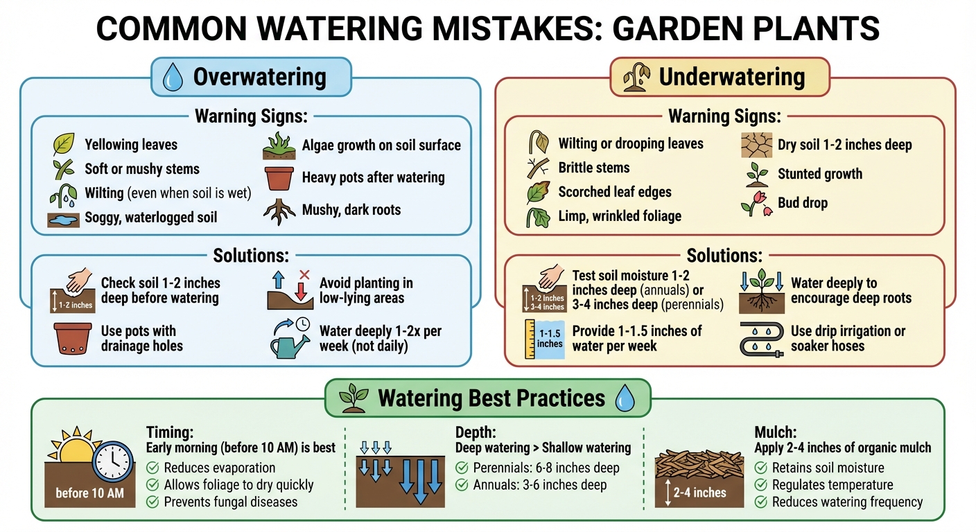 Common Watering Mistakes: Overwatering vs Underwatering Signs and Solutions