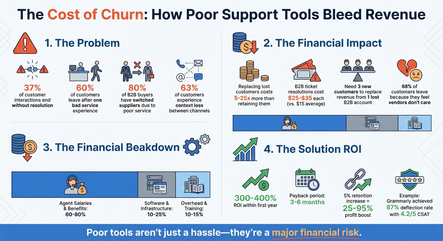 The Financial Impact of Poor Customer Support Tools on B2B Revenue