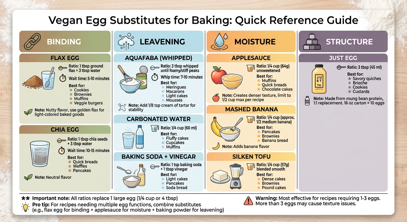 Vegan Egg Substitute Guide: Functions, Ratios, and Best Uses