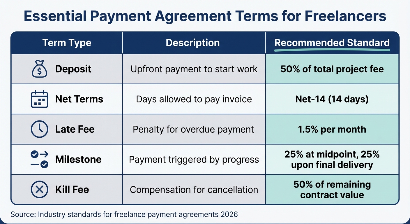Payment Agreement Terms Guide for Freelancers
