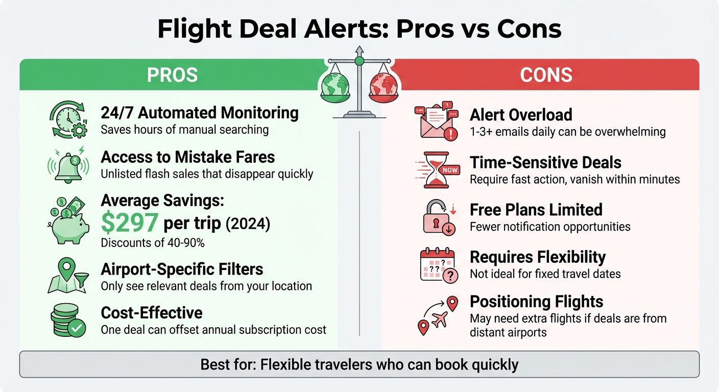 Pros and Cons of Flight Deal Alert Services