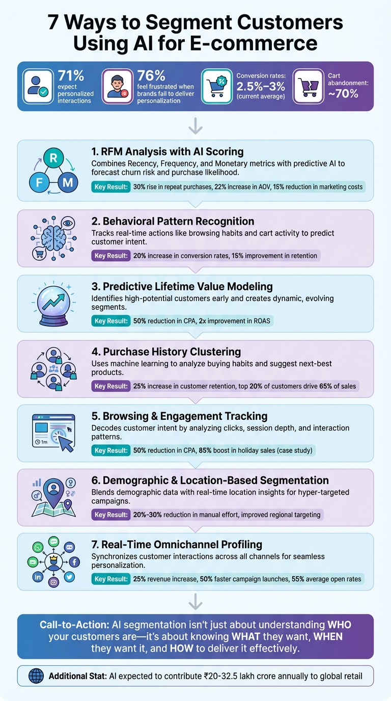 7 AI-Powered Customer Segmentation Techniques for E-commerce