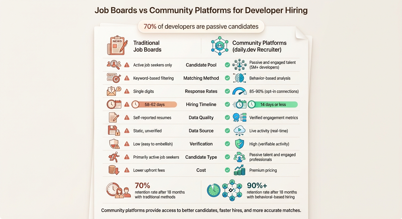 Job Boards vs Community Platforms: Developer Hiring Comparison
