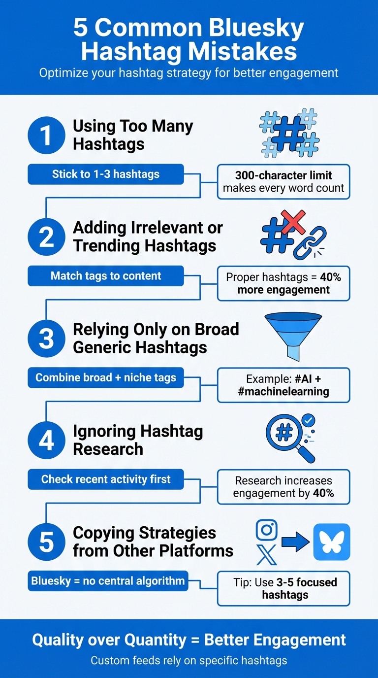 5 Common Bluesky Hashtag Mistakes to Avoid