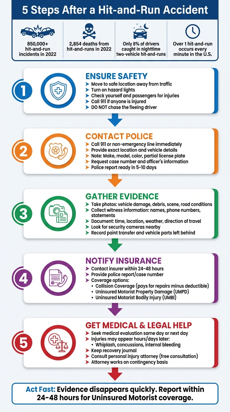 5 Essential Steps to Take After a Hit-and-Run Accident