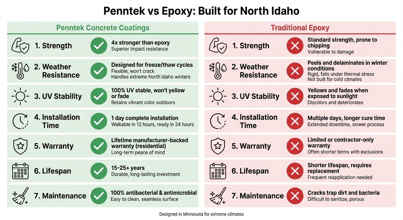 The Top 5 Reasons To Choose Concrete Coatings Over Epoxy In North Idaho 5 Penntek Concrete Coatings Vs Epoxy: Performance Comparison For North Idaho