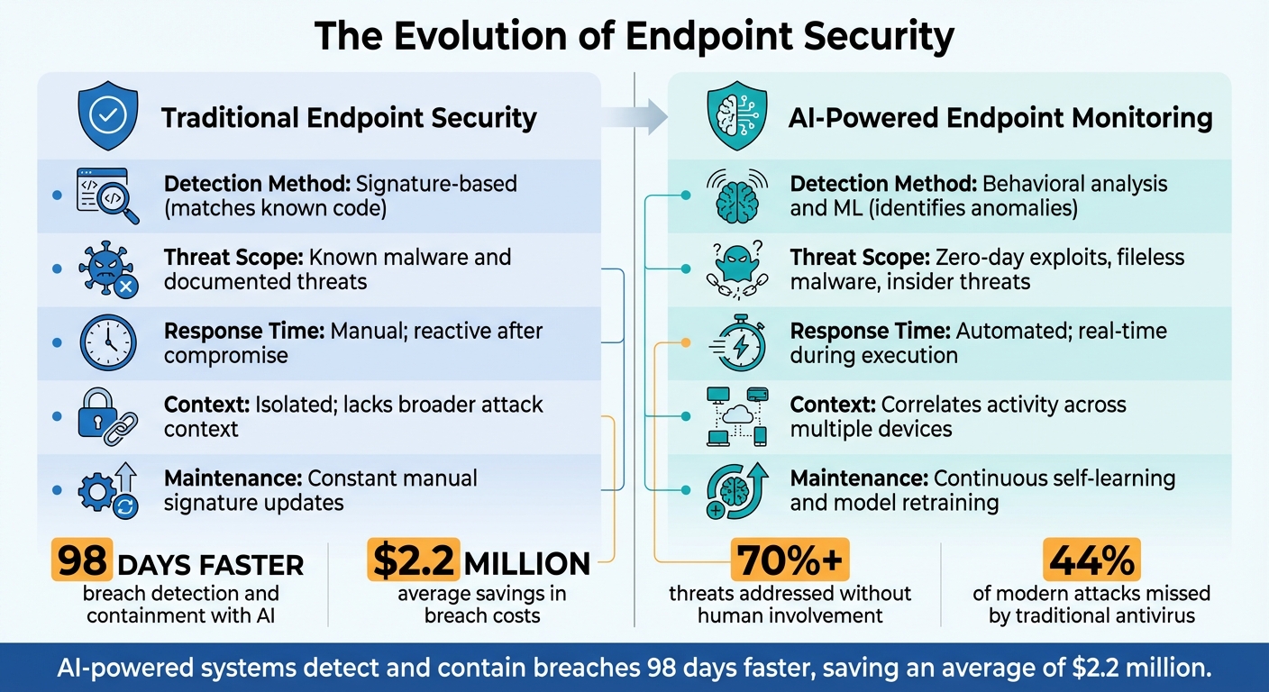 Traditional vs AI-Powered Endpoint Security Comparison