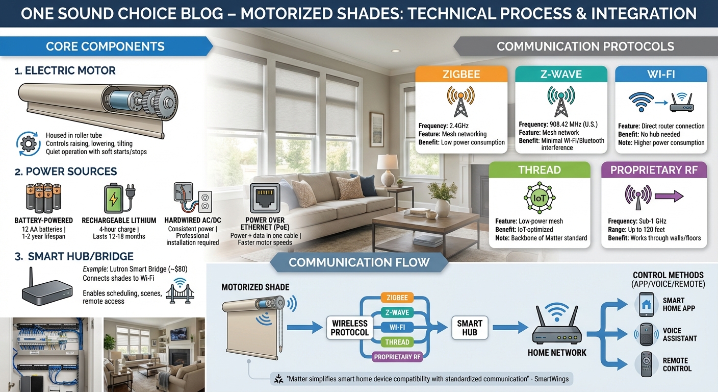How Motorized Shades Work: Components and Communication Flow