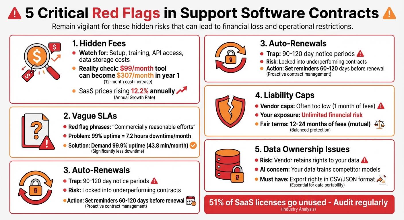5 Critical Red Flags in Support Software Contracts