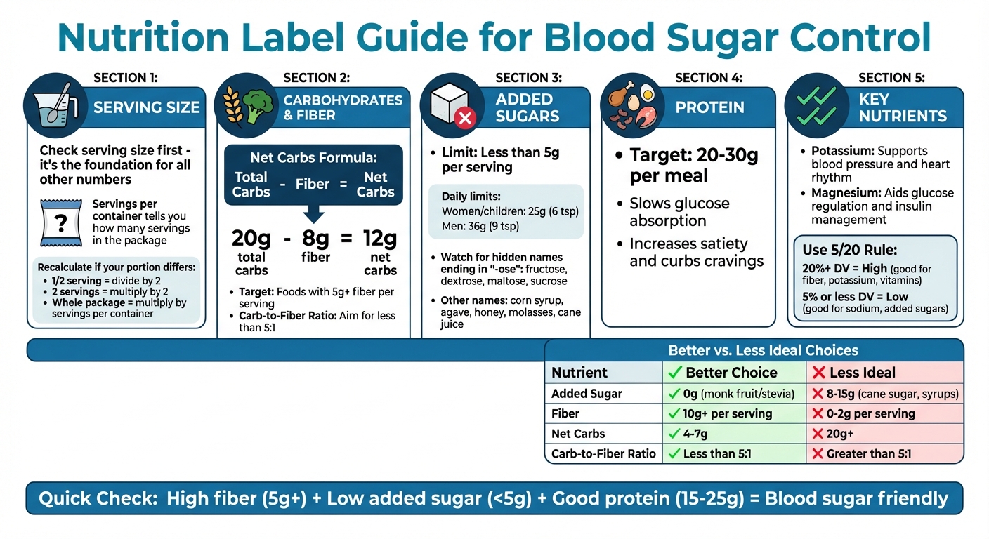 How to Read Nutrition Labels for Blood Sugar Control: Quick Reference Guide