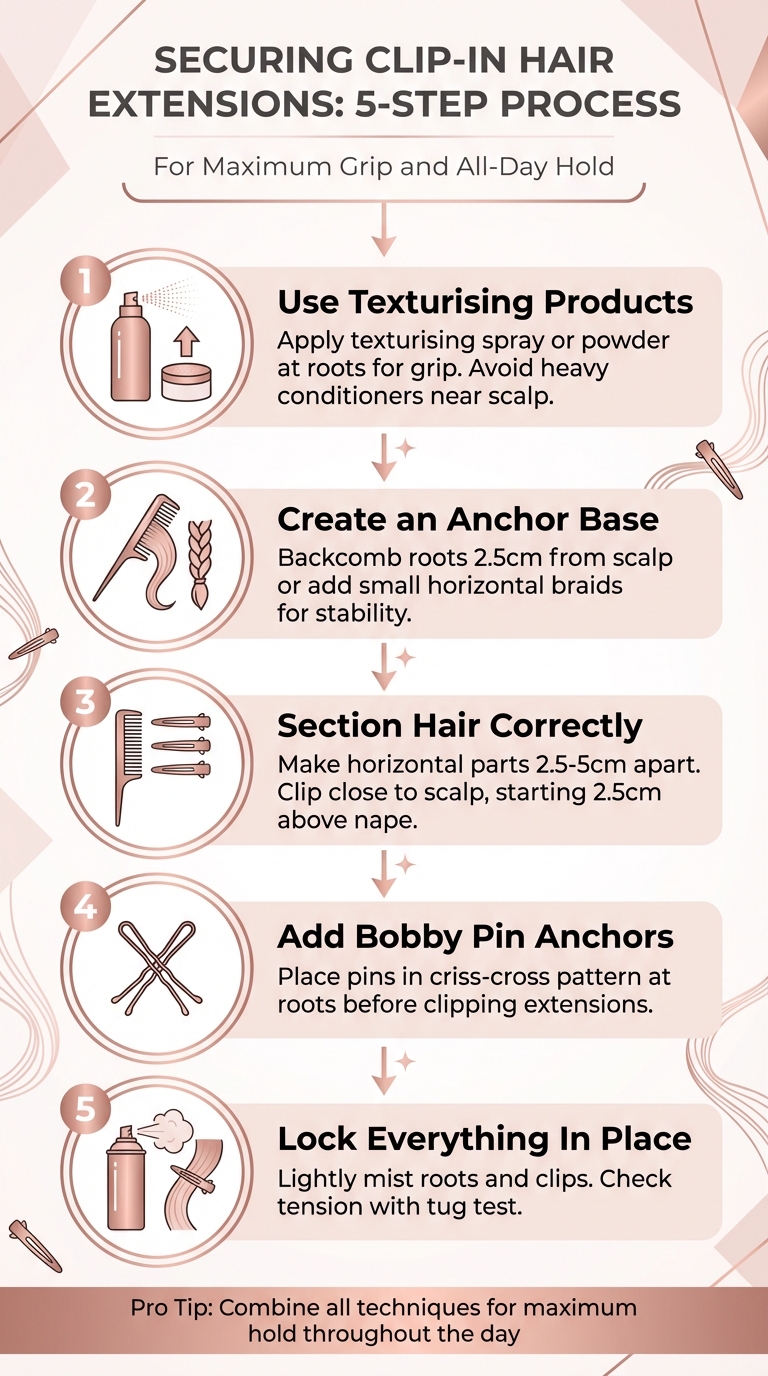 5-Step Guide to Securing Clip-In Hair Extensions
