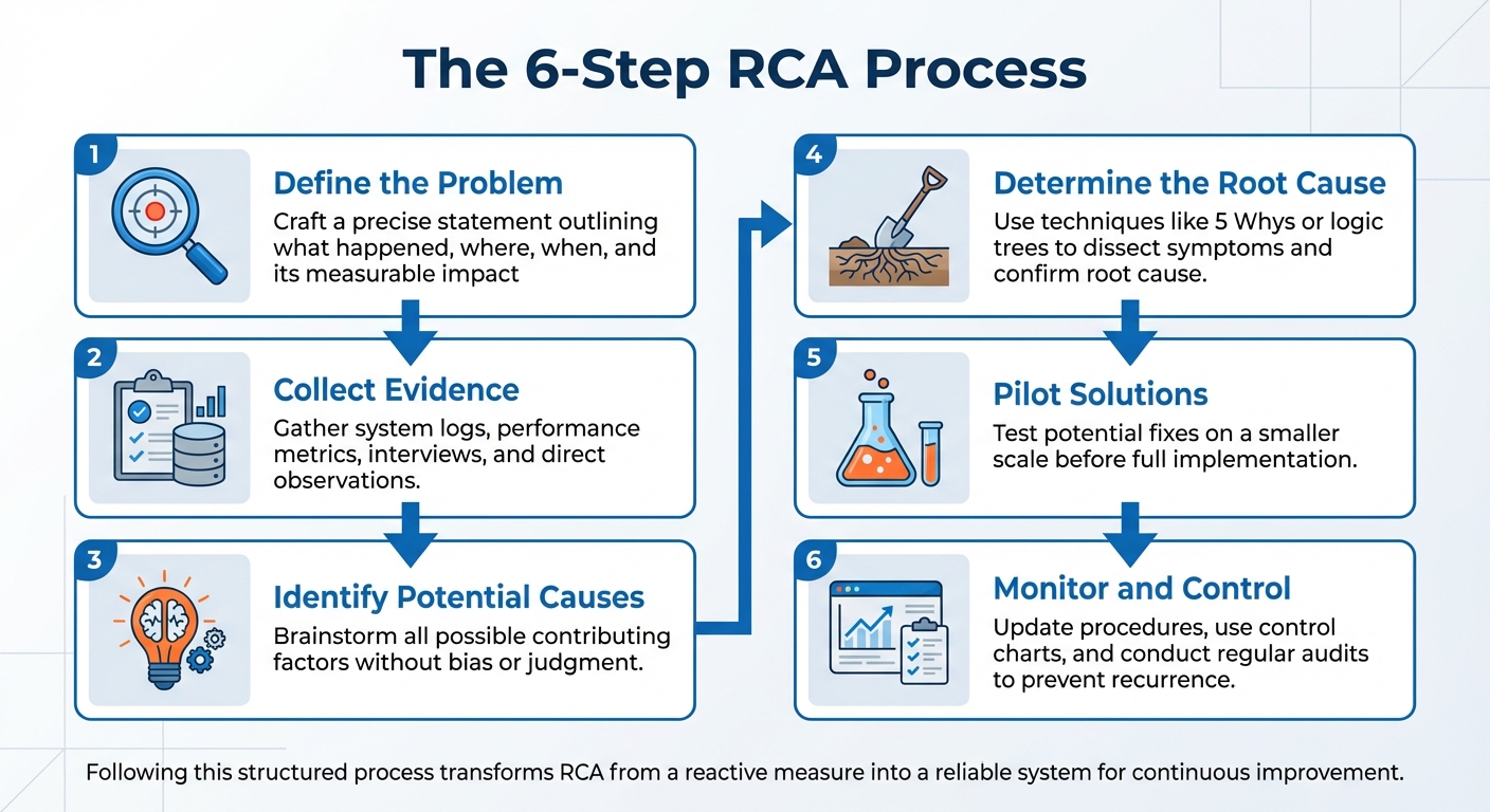 6-Step Root Cause Analysis Process for Continuous Improvement