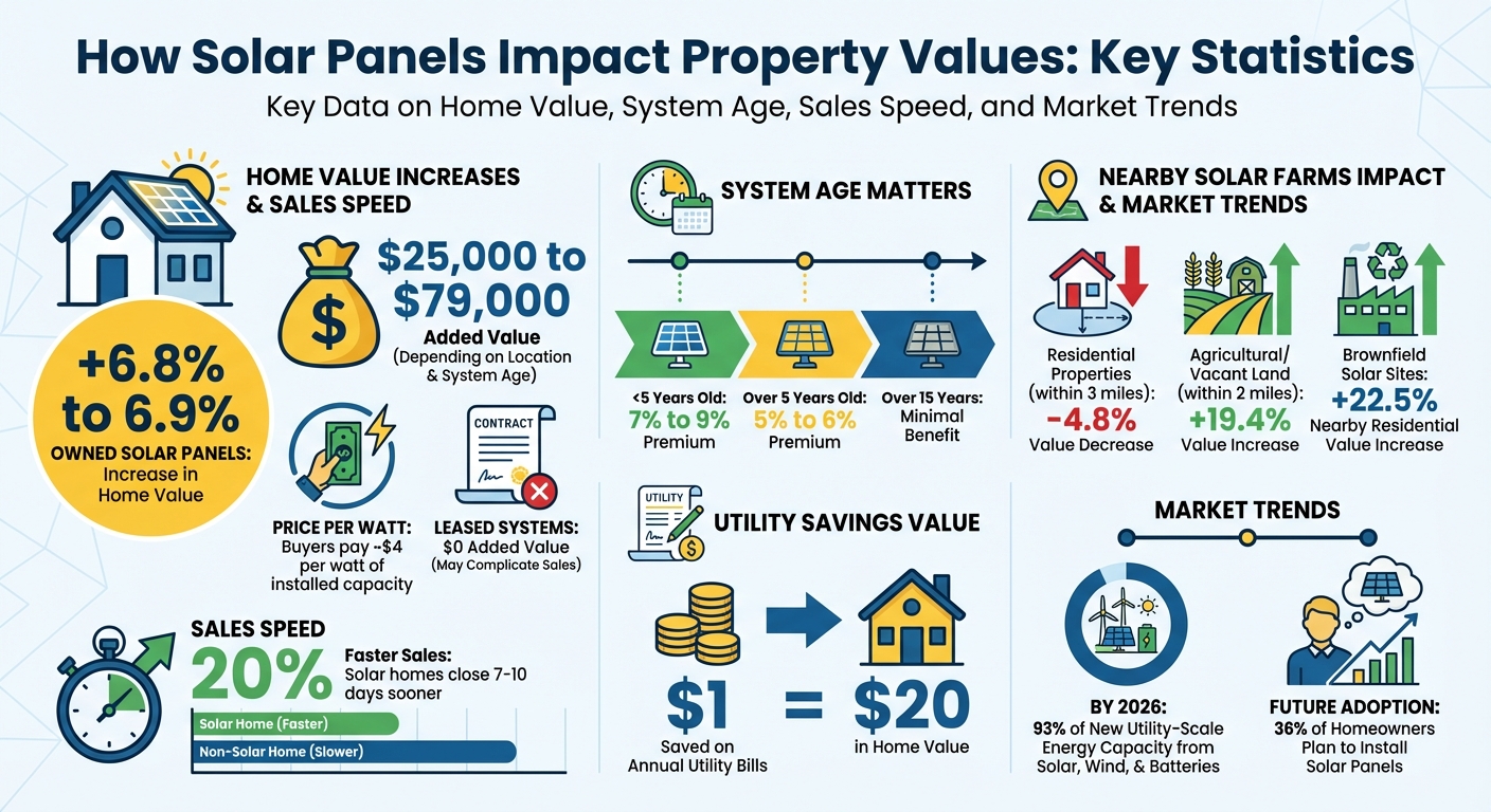 How Solar Panels Impact Home Values and Sale Times: Key Statistics