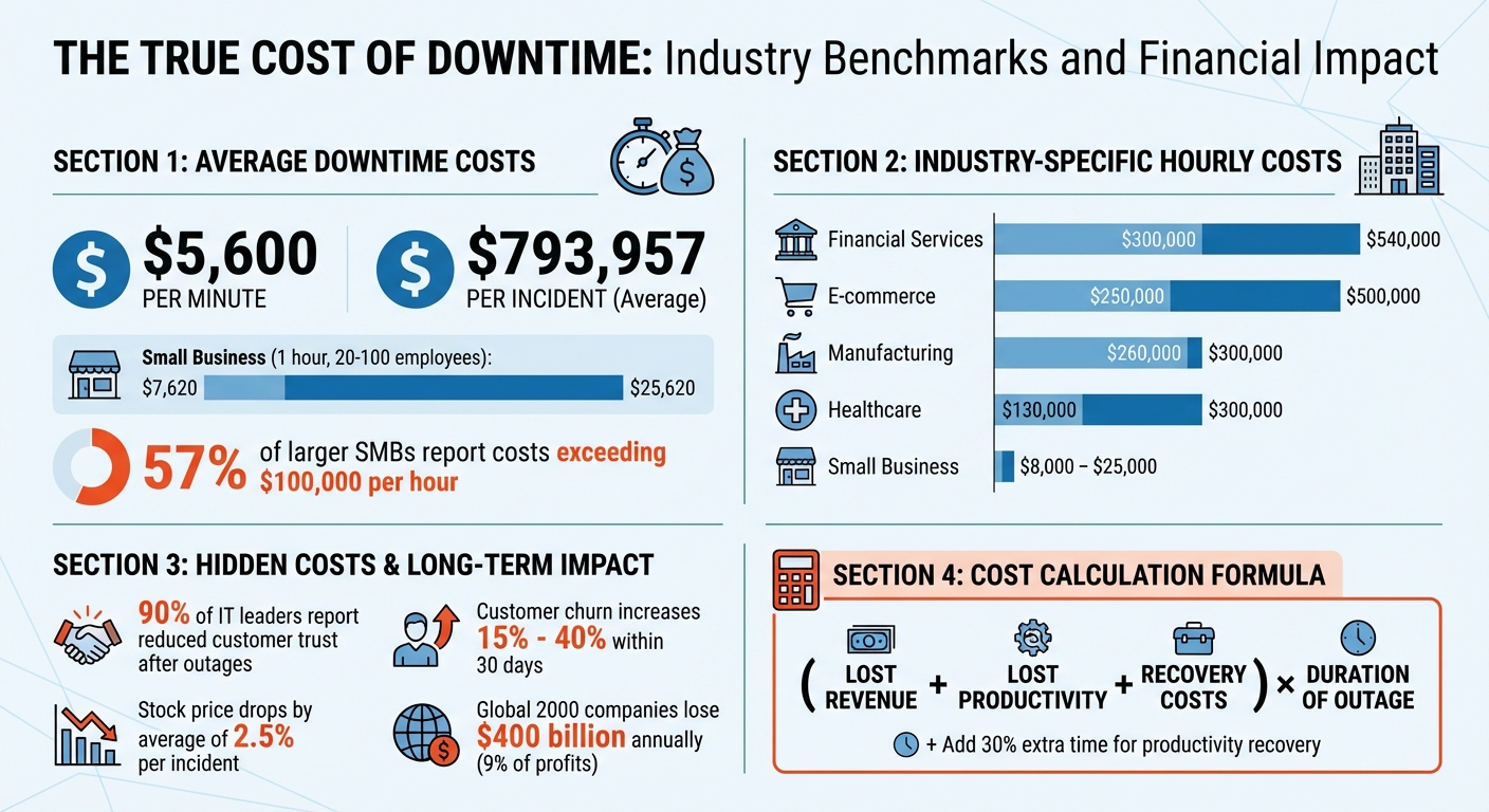The True Cost of Downtime: Industry Benchmarks and Financial Impact