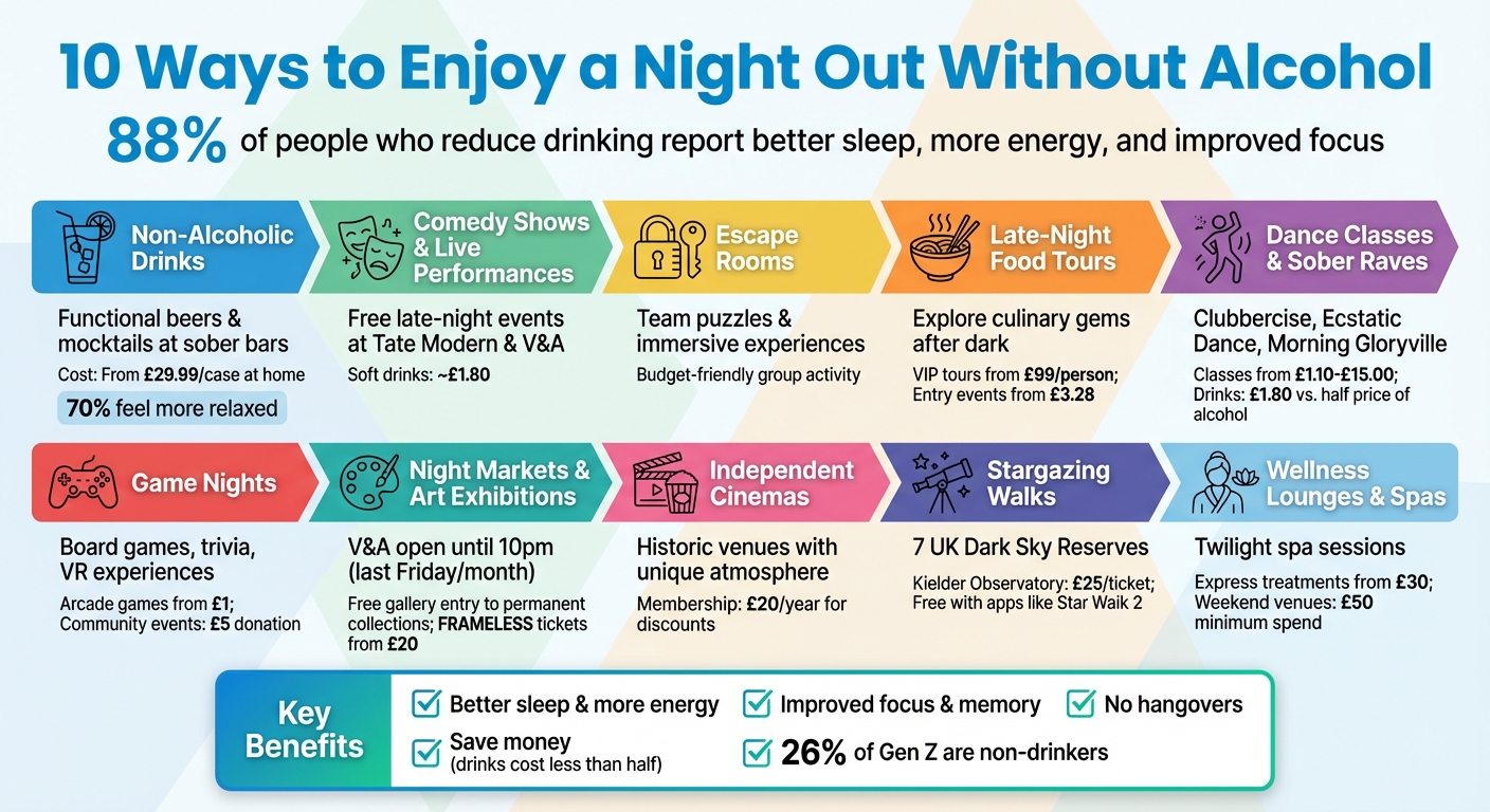 10 Alcohol-Free Night Out Ideas: Activities, Benefits & Costs